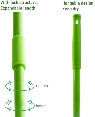 MAXBECK 180 Rotatable Adjustable Triangle Mop for Wet and Dry Cleaning