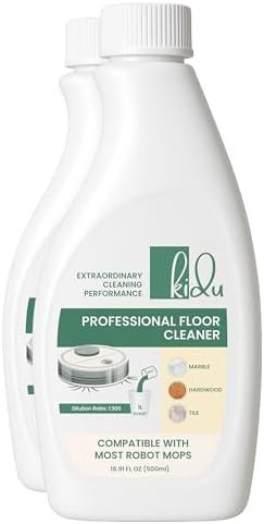 KIDU 2-Pack Multi-Surface Floor Cleaner Eco-Friendly Robot Mop Compatible