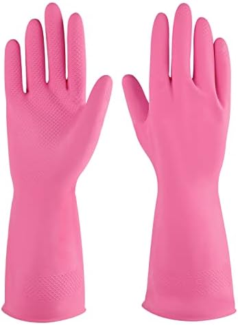 IUCGE Reusable Rubber Cleaning Gloves 3 or 6 Pairs