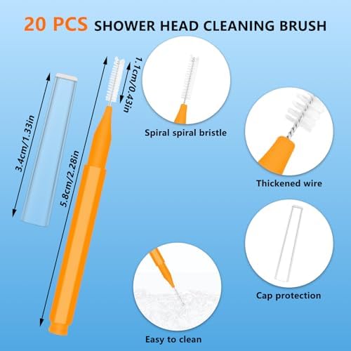 20 Pcs Shower Nozzle Cleaning Brush Set