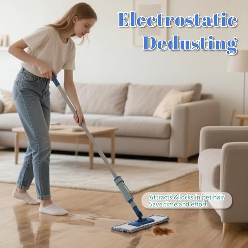 FOITLE 2 Pack Microfiber Reusable Mop Pads for Bona