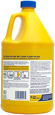 Zep Wet-Look Floor Polish - 1 Gallon Long Lasting Shine