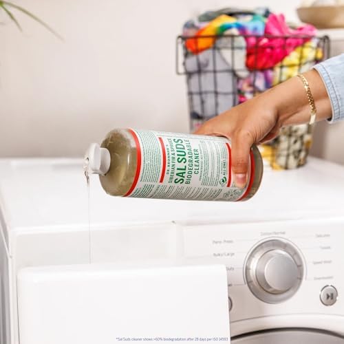 Dr Bronners Sal Suds Cleaner 32 oz - Biodegradable All-Purpose Pine Scented