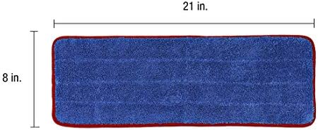 CleanAide All-Purpose Mega Microfiber Mop Pads 6-Pack Red 1