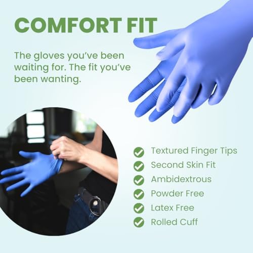 Eco Gloves Biodegradable Nitrile Powder Free Food Prep Cleaning