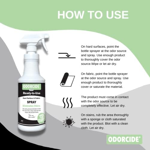Odorcide Odor Eliminator Spray 32 Oz - Non-Enzymatic