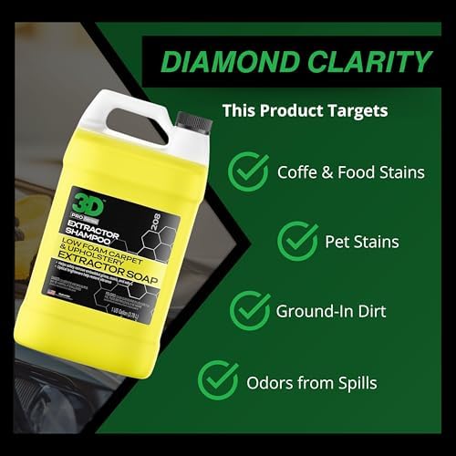 3D Extractor Carpet Cleaner Shampoo - 1 Gallon 1