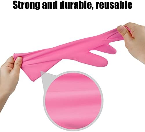 IUCGE Reusable Rubber Cleaning Gloves 3 or 6 Pairs