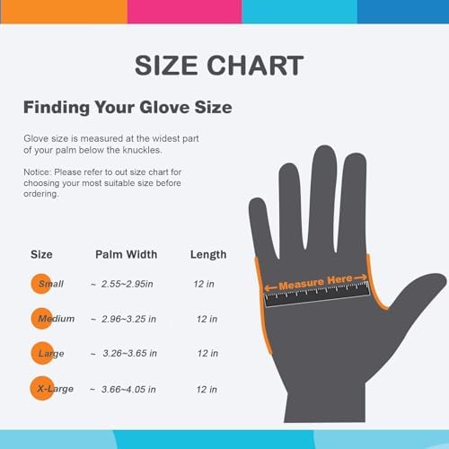 Bamllum Rubber Dishwashing Gloves - 2 Pairs Non-Slip Reusable