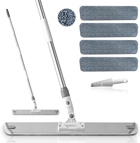LJGG 236 Microfiber Floor Mop with 4 Washable Pads