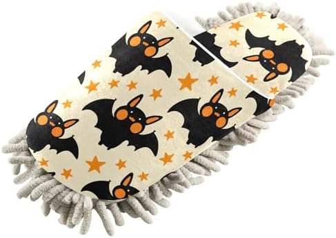 Burbuja Cartoon Bats Mop Slippers for Home and Kitchen