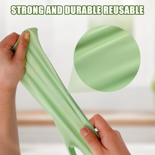 LYKACATT Reusable Rubber Dish Washing Gloves 3 Pair Non-Slip Kitchen Use
