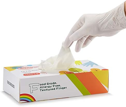 Kids Nitrile Gloves 7-14 Years - 100 PCS Latex Free
