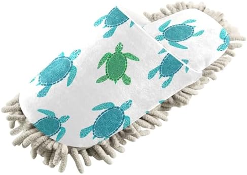 Burbuja Turtles Mop Slippers for Home Kitchen Cleaning