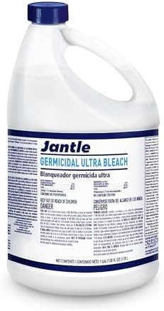 Jantle Bleach Cleaner 1 Gallon Bottle Bulk Buy 12