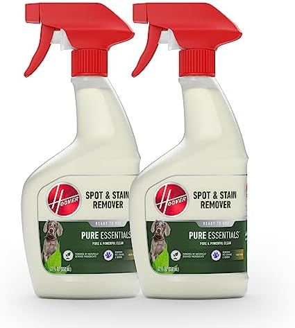 Hoover Pure Essentials Carpet Spot Cleaner Spray 22 Oz 2 Pack