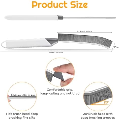 SUOXU 2pc Hard Bristle Grout Scrub Brush Set