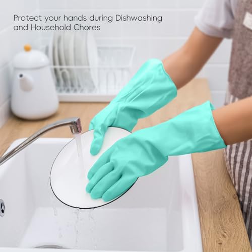 KAQ Reusable Non-Slip Rubber Kitchen Gloves