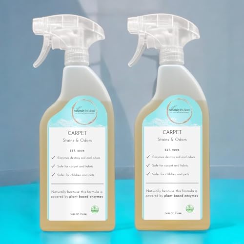Naturally Its Clean Carpet Stains Odors Cleaner 24oz x 2 Pack