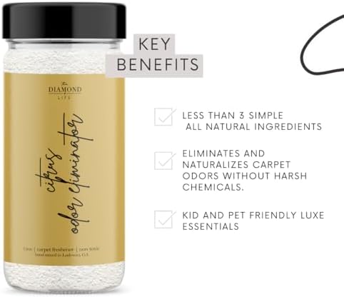 The Diamond Life Citrus Carpet Upholstery Deodorizer Freshener