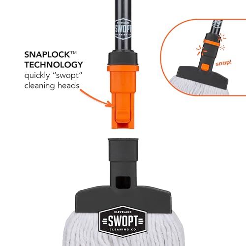SWOPT Cotton Mop Head - Interchangeable for All Cleaning Tools