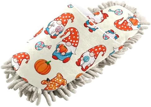 Burbuja Halloween Gnomes Mop Slippers for Home Cleaning