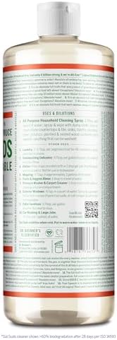 Dr Bronners Sal Suds Cleaner 32 oz - Biodegradable All-Purpose Pine Scented