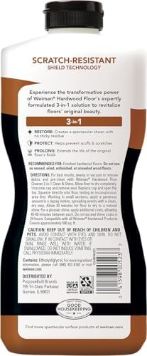 Weiman Wood Floor Polish 32 Oz 3PC Bundle