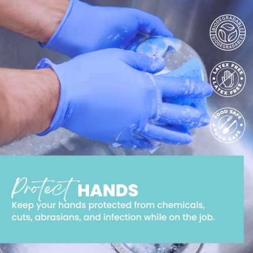 Eco Gloves Biodegradable Nitrile Powder Free Food Prep Cleaning