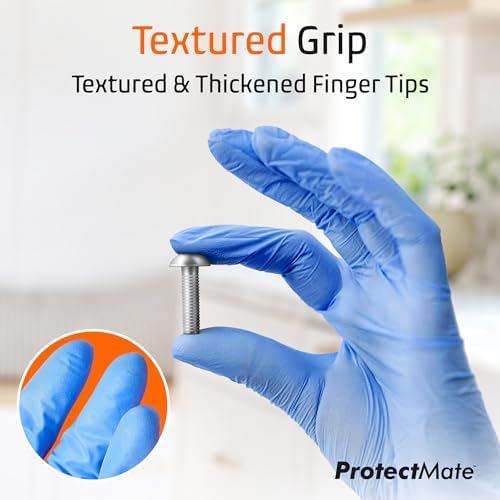 Protectmate Blue Nitrile Gloves - Food Prep Touchscreen Safe