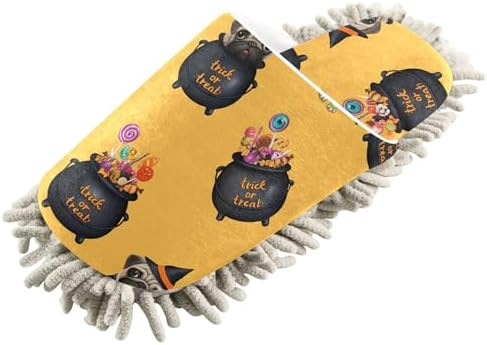 Burbuja Cute Dog Witch Costume Mop Slippers for Home Cleaning