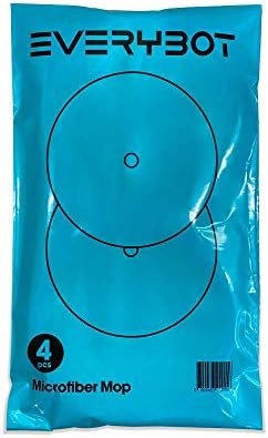 EVERYBOT Replacement Mop Pads for Edge 4pcs Washable Microfiber