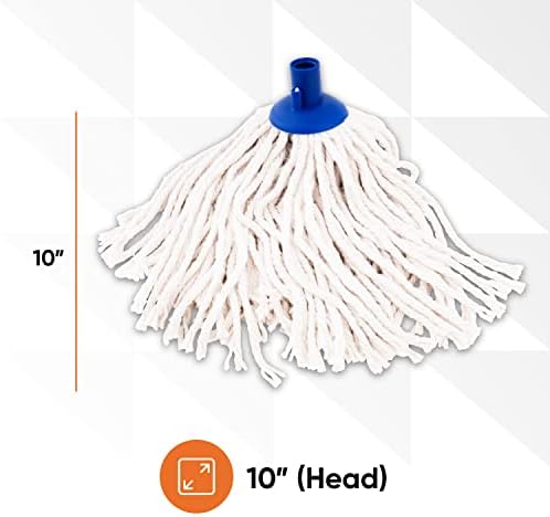 Superio Cotton Mop Head Refill - 10 Inch Strings