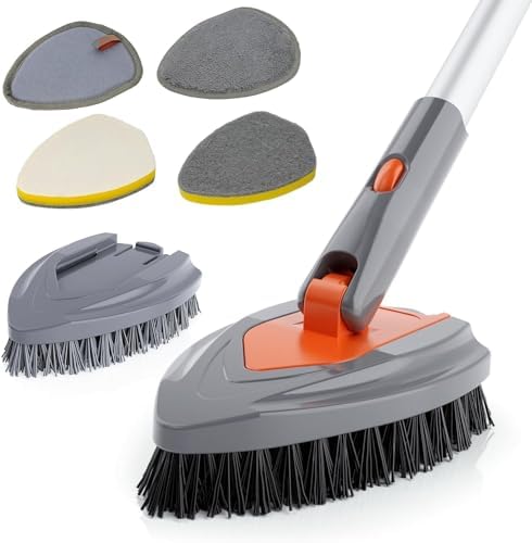 Eazer 4-in-1 Long-Handled Tub Scrubber 1