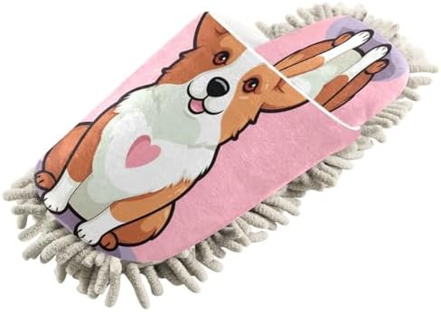 Bulletgxll Cartoon Dog Cleaning Slippers M