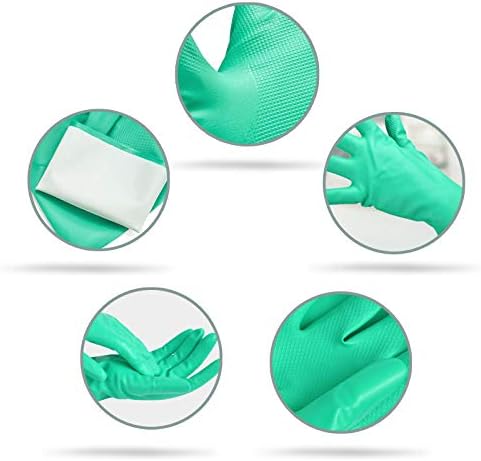 GAYISIC Reusable Kitchen Cleaning Gloves 2 Pairs