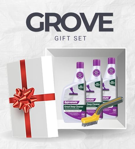 GROVE 3x Rejuvenate Grout Cleaner Bundle with Brush