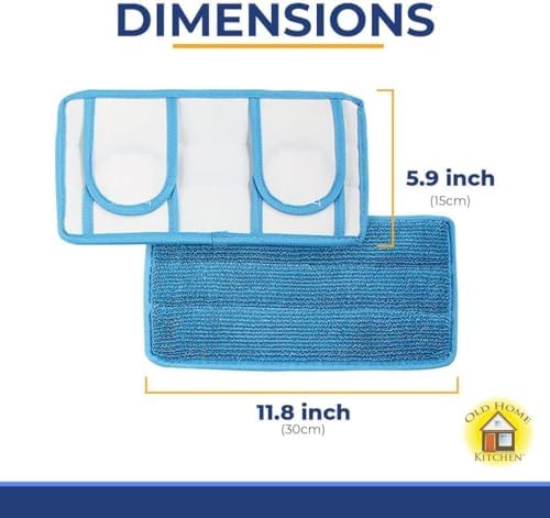 Old Home Kitchen Microfiber Reusable Mop Pads 6 Pack