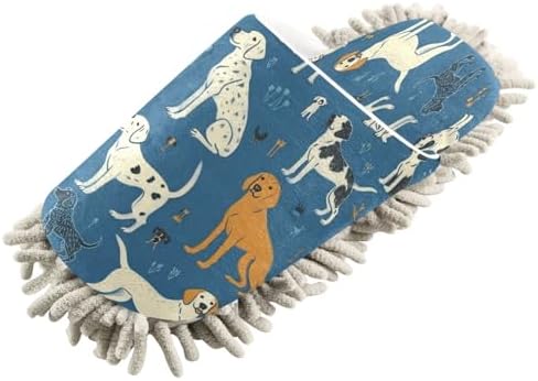 Zhirexin Corgi Cleaning Slippers Mop Shoes
