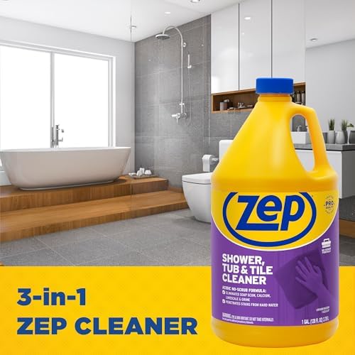 Zep No Scrub Shower Cleaner - 1 Gallon Case of 4 1