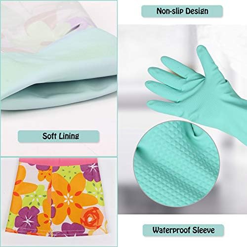 Aixingyun Dishwashing Rubber Gloves 3 Pairs