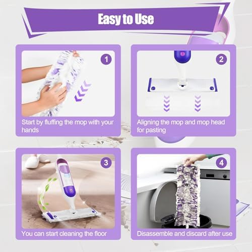 32 Count Swiffer PowerMop Replacement Mop Pads Refills for Multi-Surface Cleaning