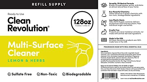 Clean Revolution Multi Surface Cleaner Refill 1 Gallon