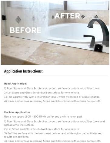 Stone Pro Stone and Glass Scrub - Hard Water Stain Remover 1