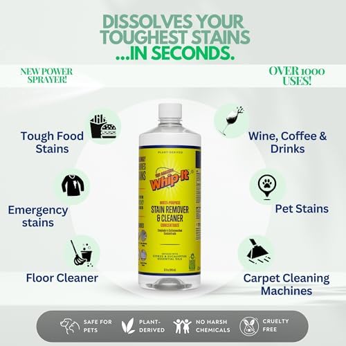 Whip It Concentrate 32 Oz - Multi Purpose Stain Remover