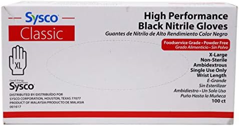 AmazonBasics Nitrile Extra Large Gloves Box 100 Count