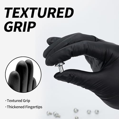 Supmedic Basic Vinyl Exam Gloves 100Pcs Black 1