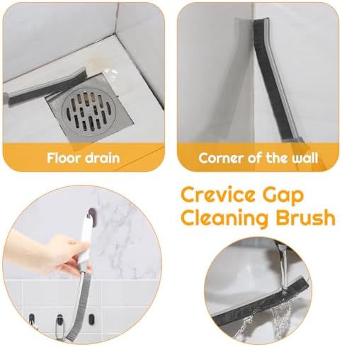SUOXU 2pc Hard Bristle Grout Scrub Brush Set