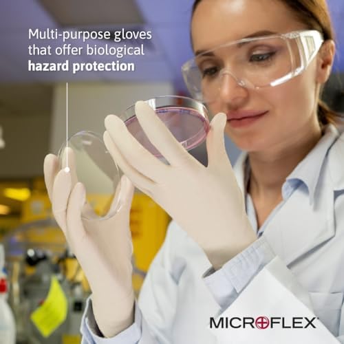 HyFlex Microflex 10-754 Daily Defense Latex Gloves - Natural