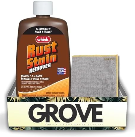 GROVE Whink Rust Stain Remover 10 oz with Microfiber Cloth